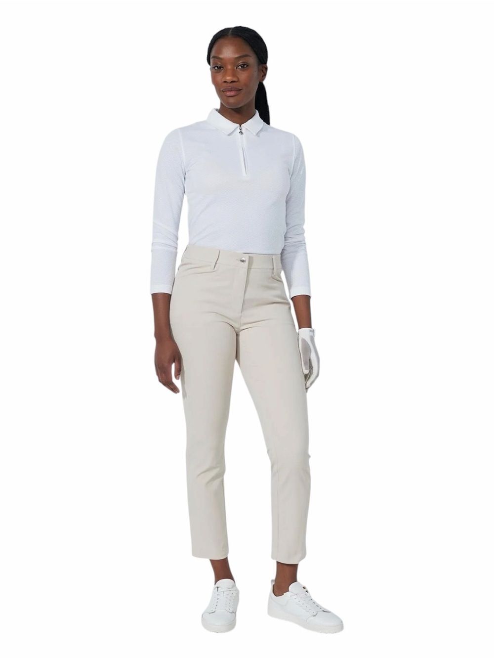 Daily Sports Lyric V2 Raw Beige Slim Ankle Active Golf Pants Women’s Size 10 NWT